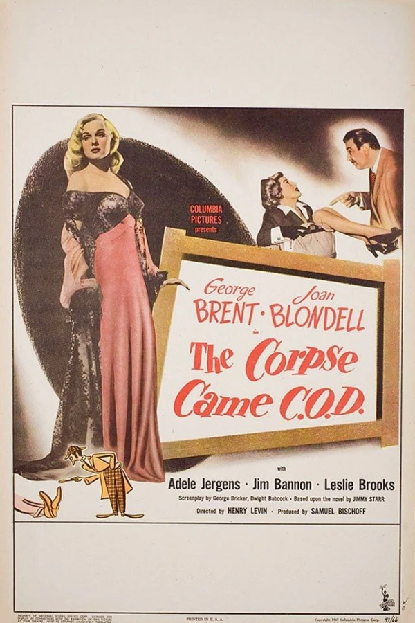 The Corpse Came C.O.D. Plakat