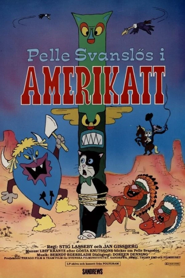 Pelle Haleløs i Amerikat Plakat