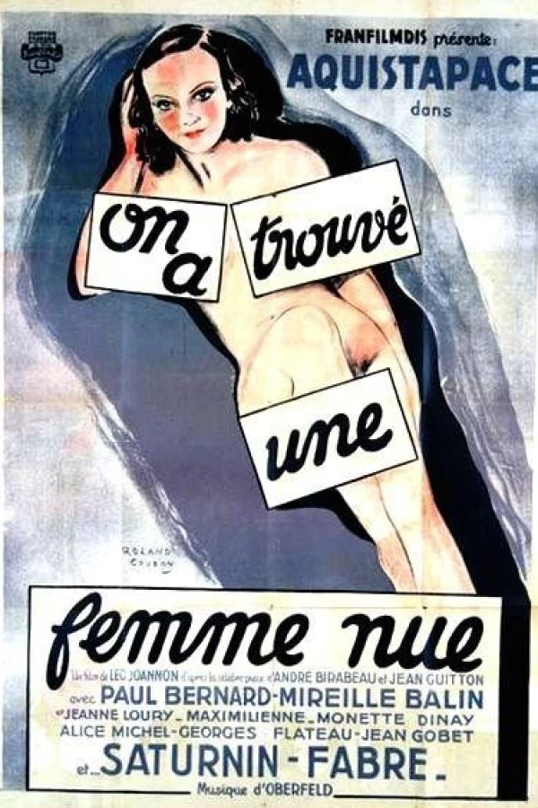 On a trouvé une femme nue Plakat