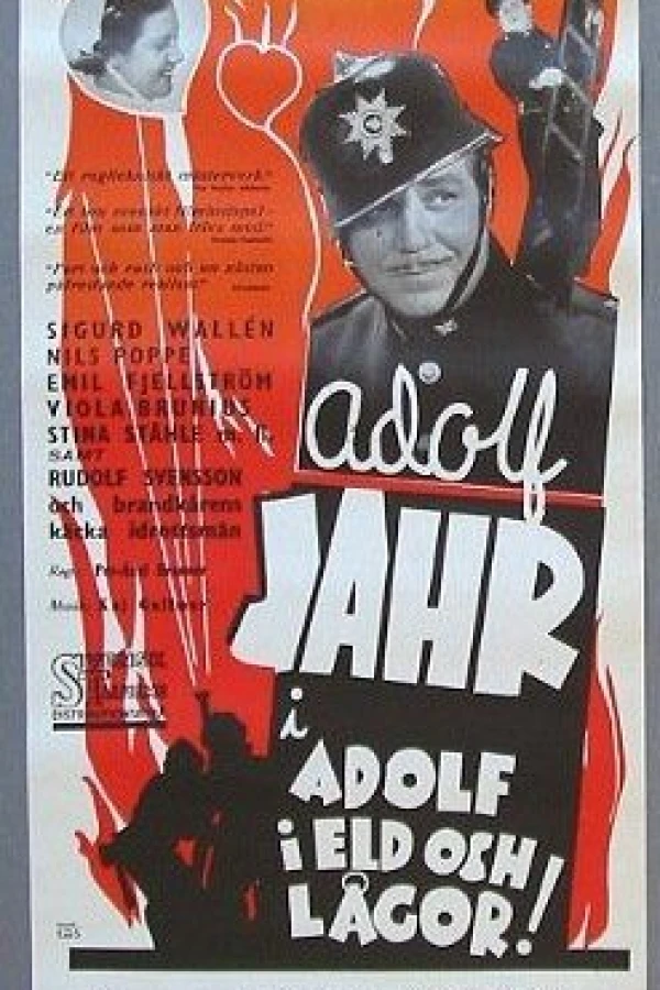 Adolf i eld och lågor Plakat