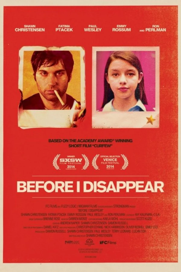 Before I Disappear Plakat