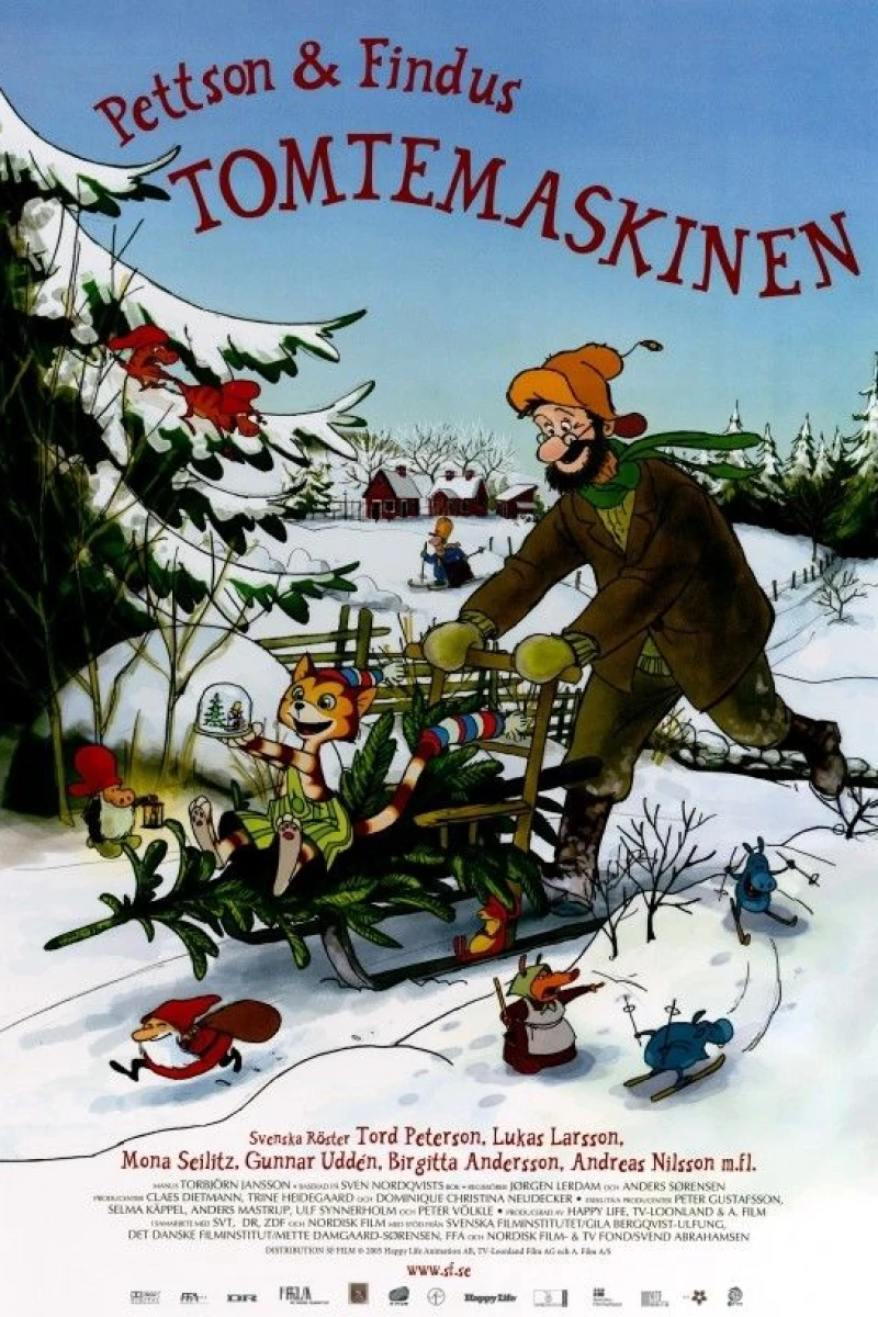 Pettson Findus - Tomtemaskinen Plakat