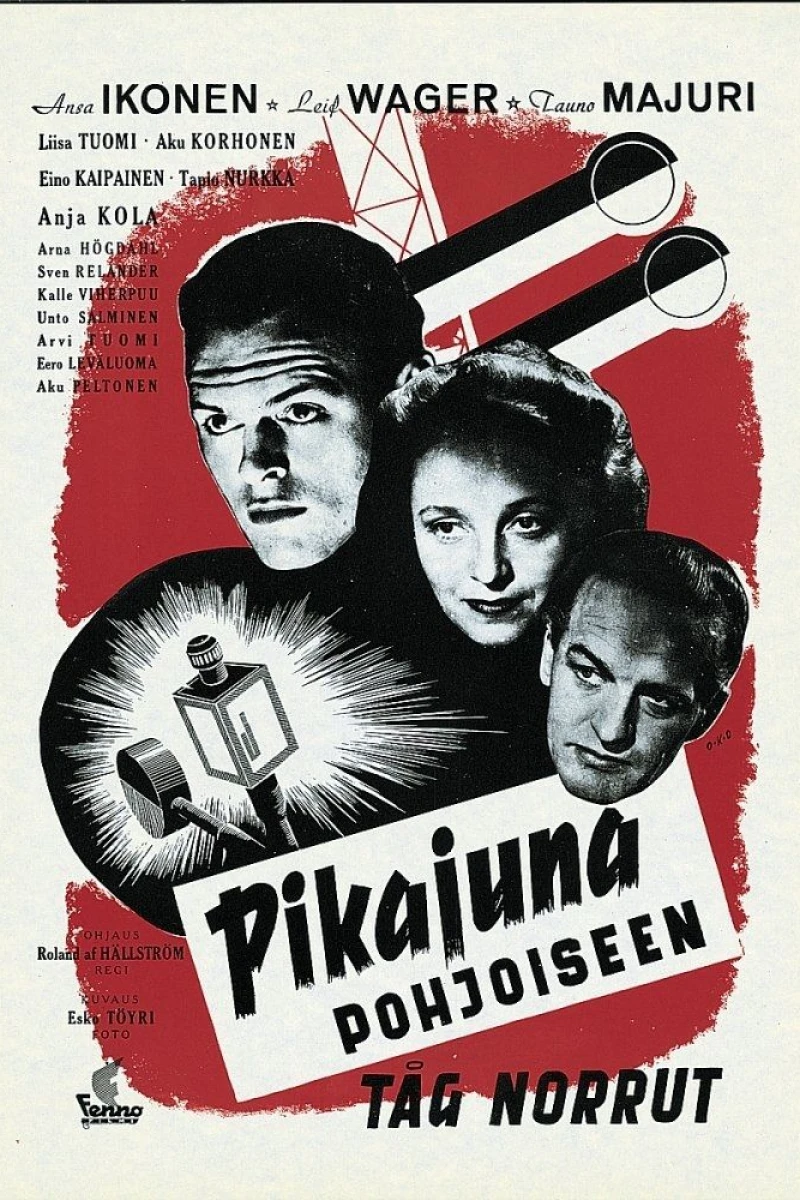 Pikajuna pohjoiseen Plakat