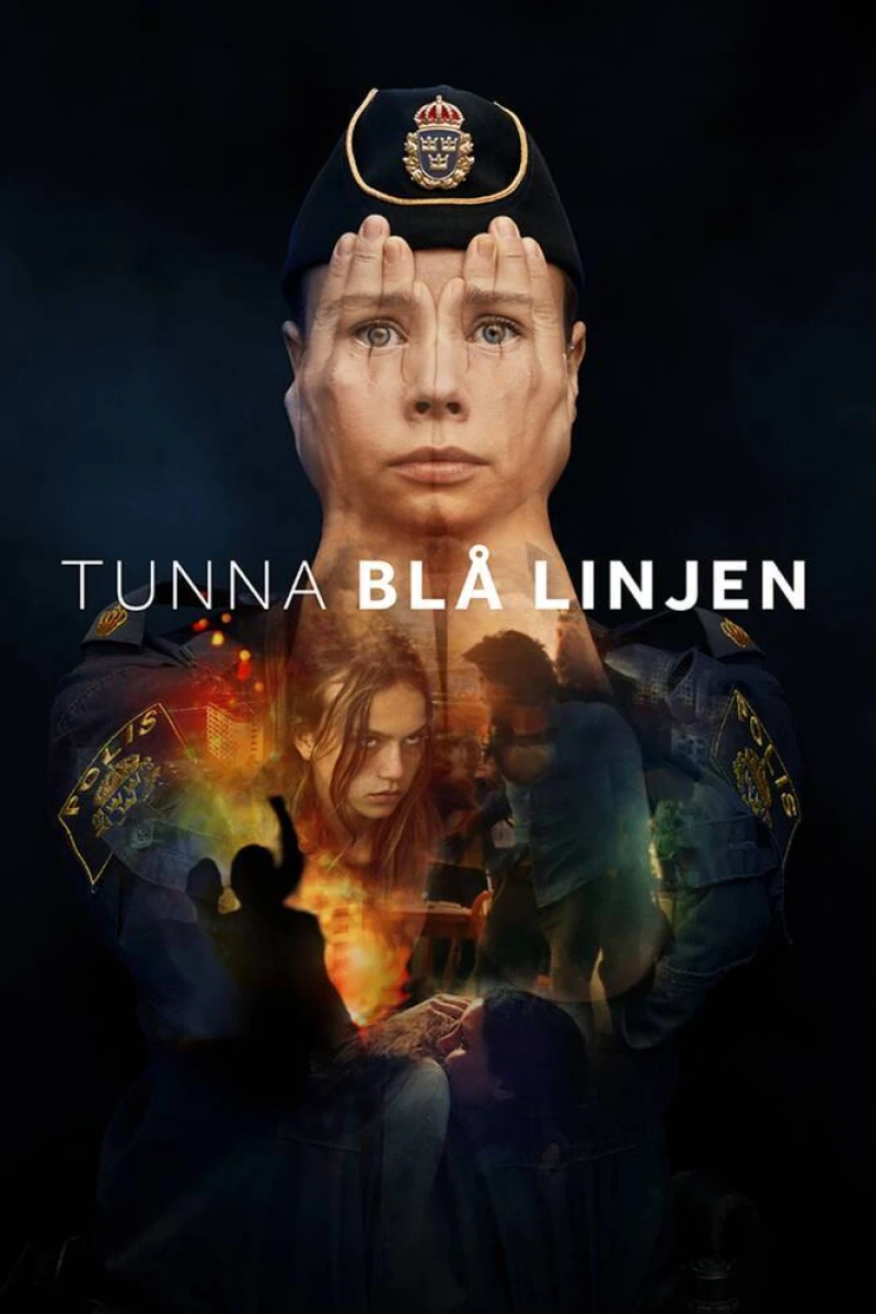 Tunna blå linjen Plakat