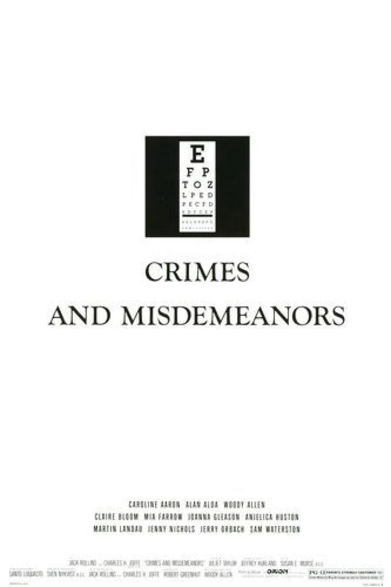 Crimes and Misdemeanors Plakat