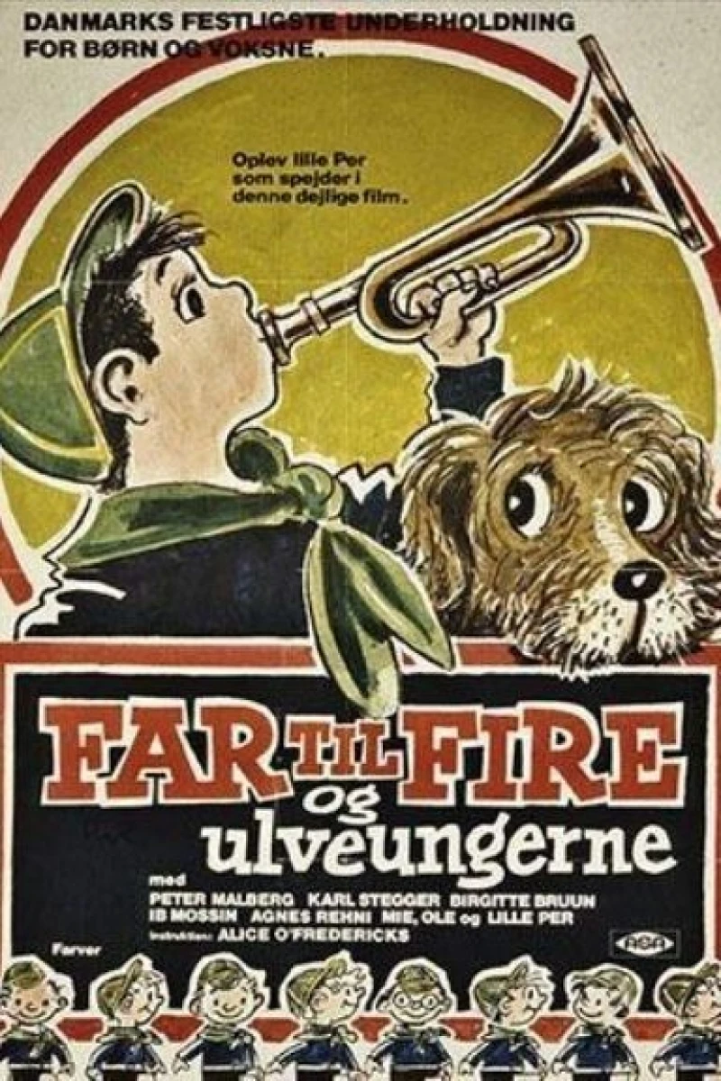 Far til Fire 6 - Og ulveungerne Plakat