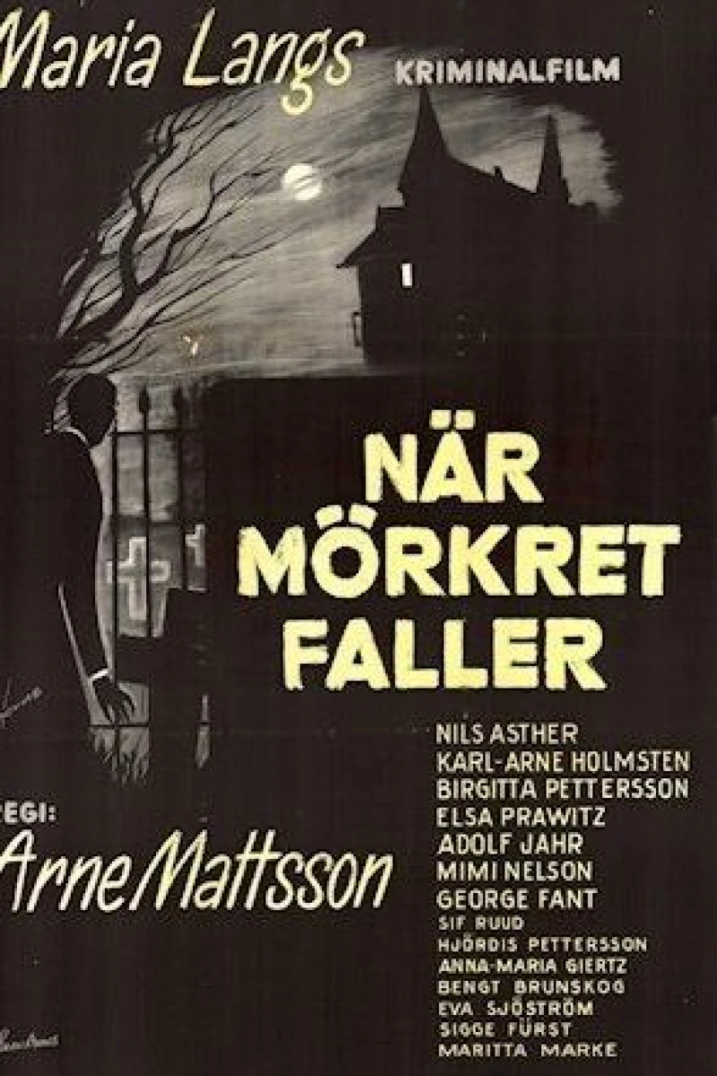 När mörkret faller Plakat