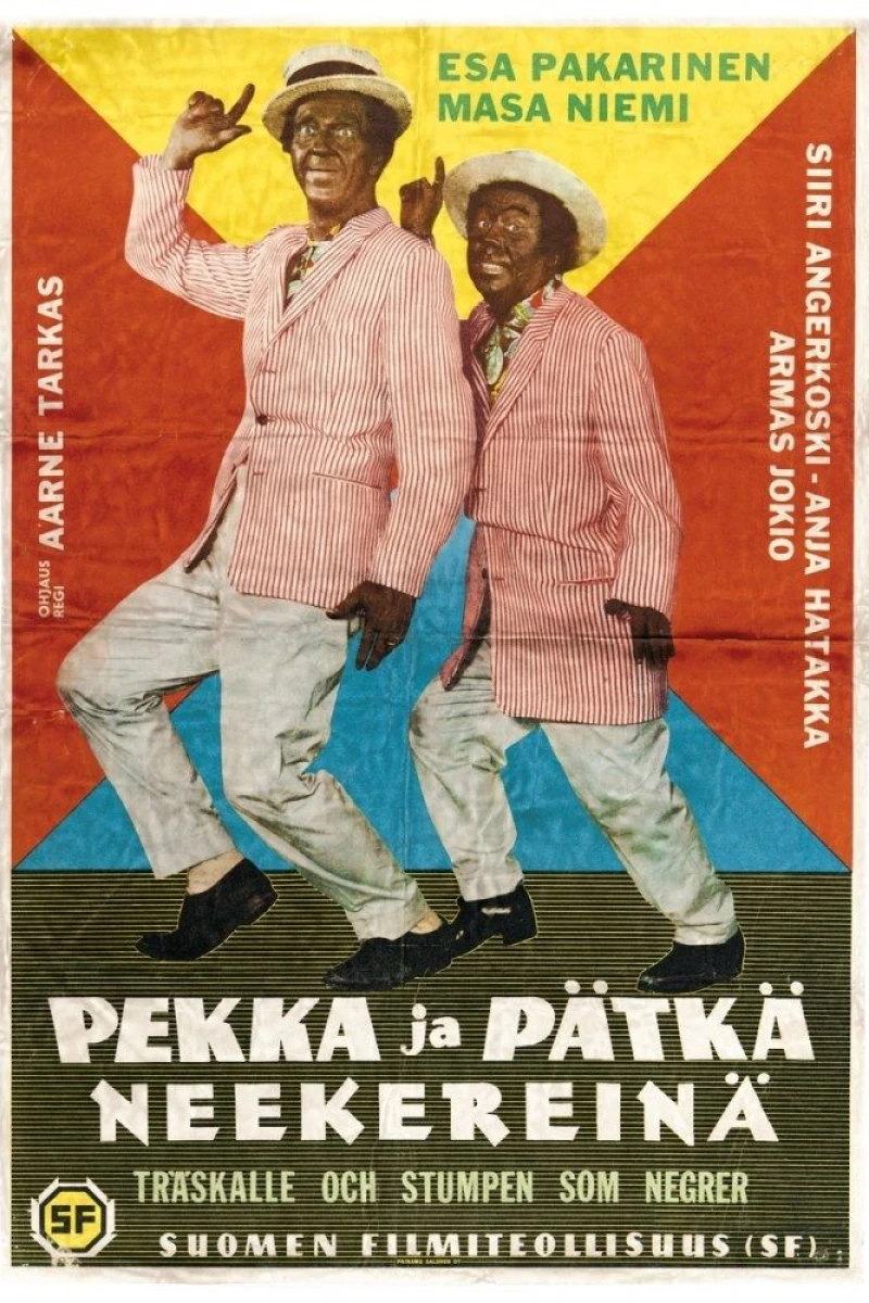 Pekka ja Pätkä neekereinä Plakat