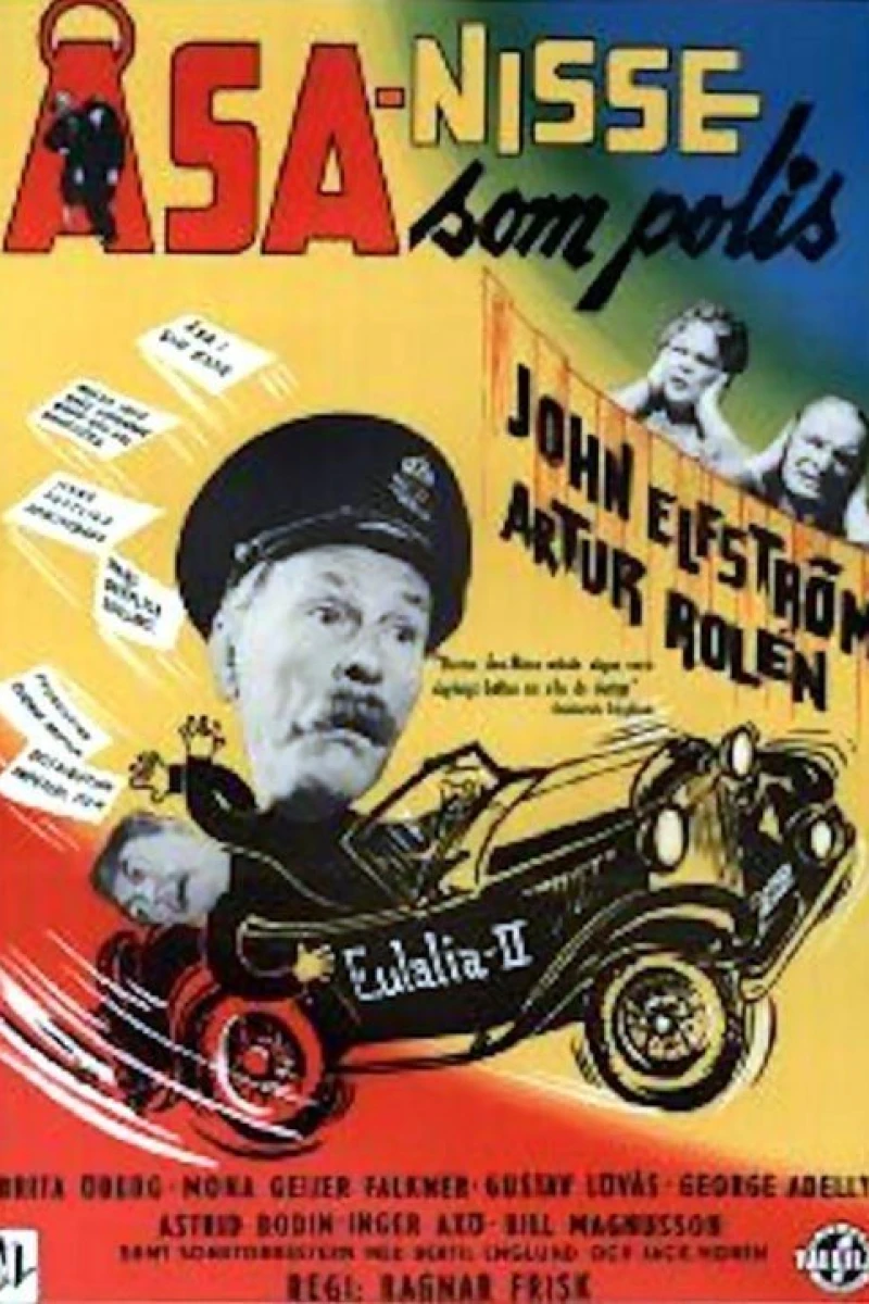 Åsa-Nisse som polis Plakat