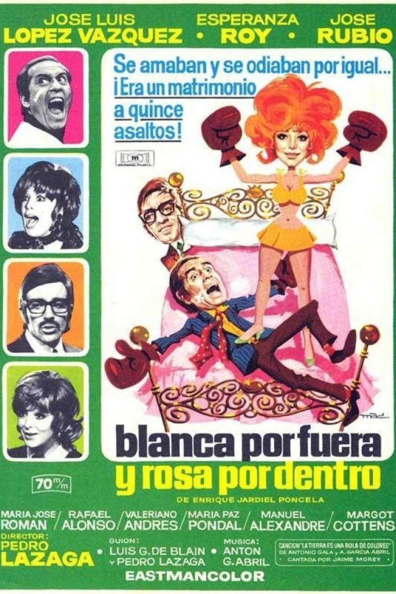 Blanca por fuera y Rosa por dentro Plakat