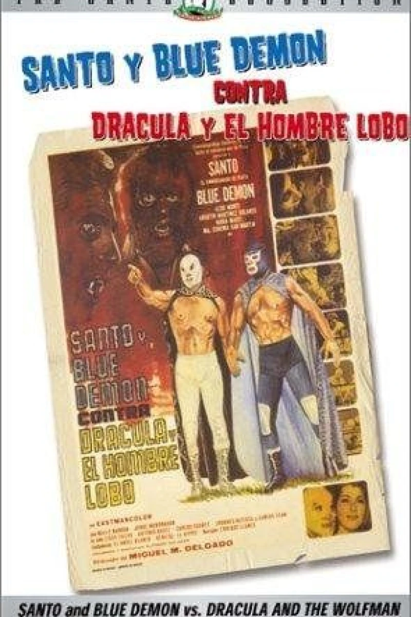 Santo y Blue Demon vs Drácula y el Hombre Lobo Plakat