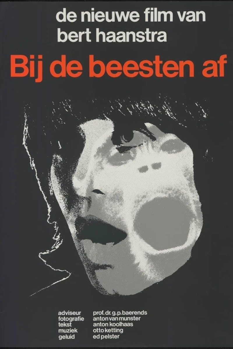 Bij de beesten af Plakat