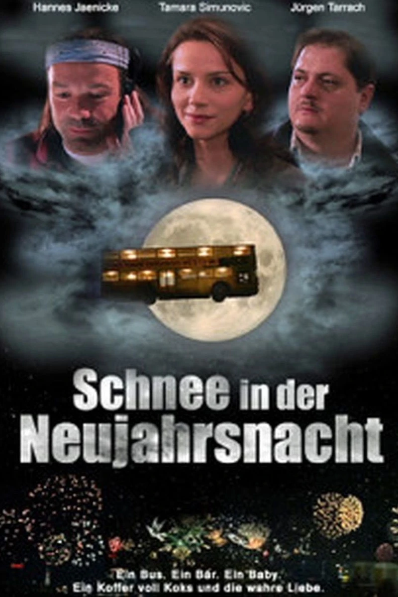 Schnee in der Neujahrsnacht Plakat