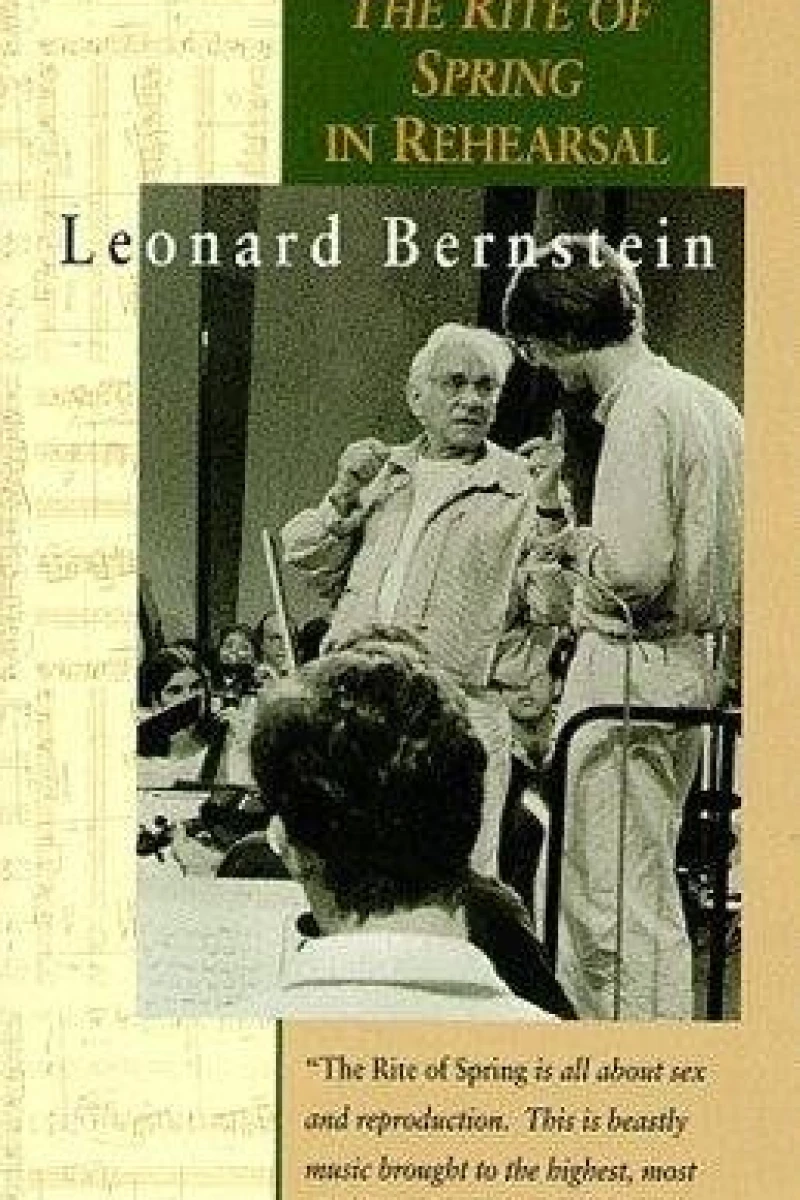 Leonard Bernstein: 'The Rite of Spring' in Rehearsal Plakat