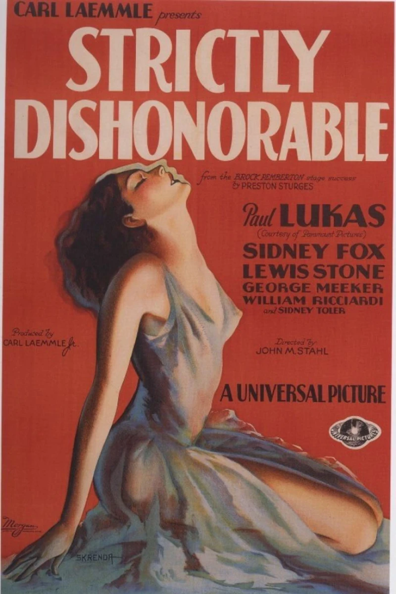 Strictly Dishonorable Plakat