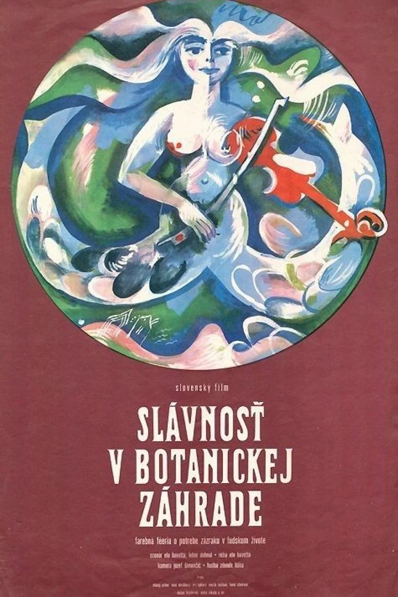 Slávnost v botanickej záhrade Plakat