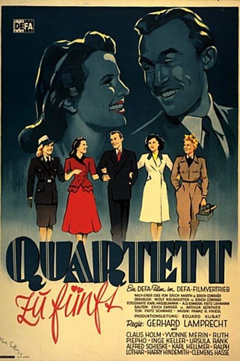 Quartett zu fünft Plakat