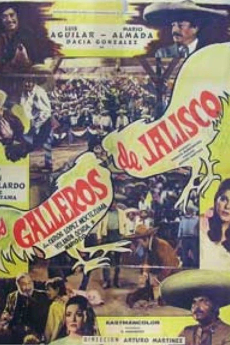 Los galleros de Jalisco Plakat