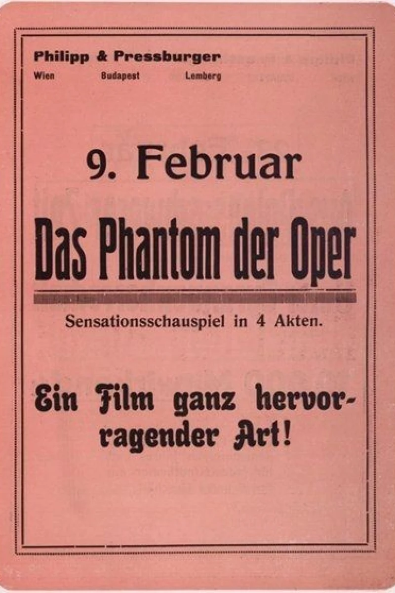 Das Phantom der Oper Plakat