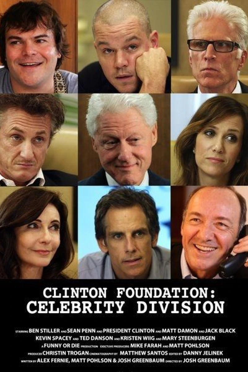 Clinton Foundation: Celebrity Division Plakat