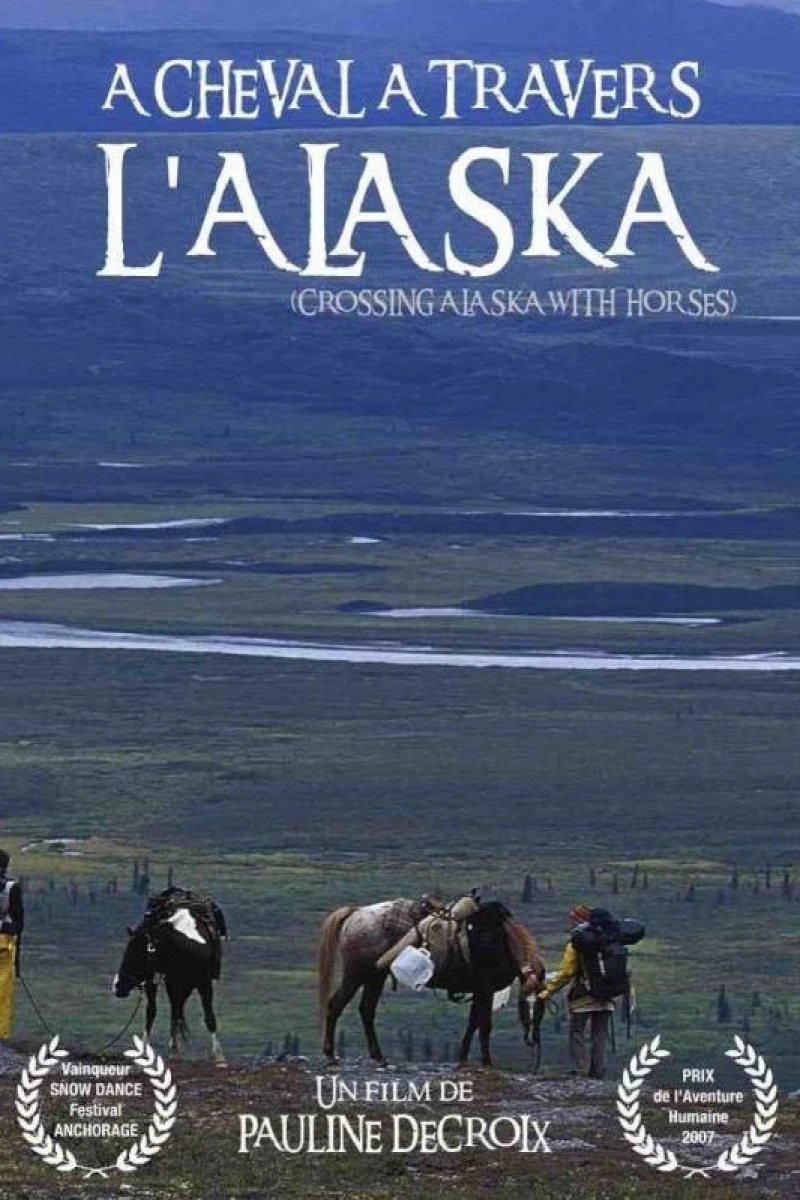 A cheval à travers l'Alaska Plakat