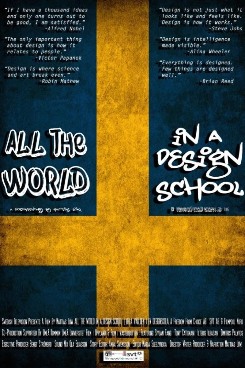 All the World in a Design School Plakat