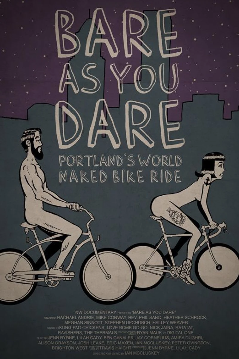 Bare As You Dare: Portland's World Naked Bike Ride Plakat