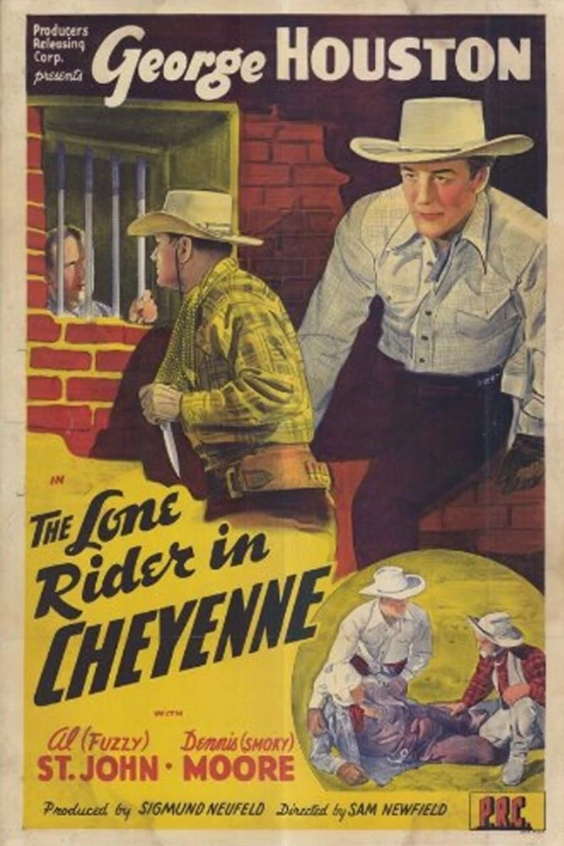 The Lone Rider in Cheyenne Plakat