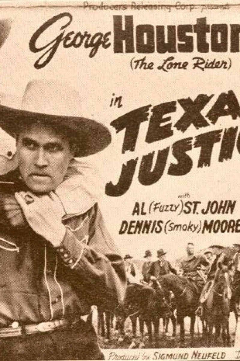 The Lone Rider in Texas Justice Plakat